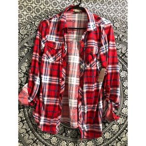 Long sleeve plaid shirt
